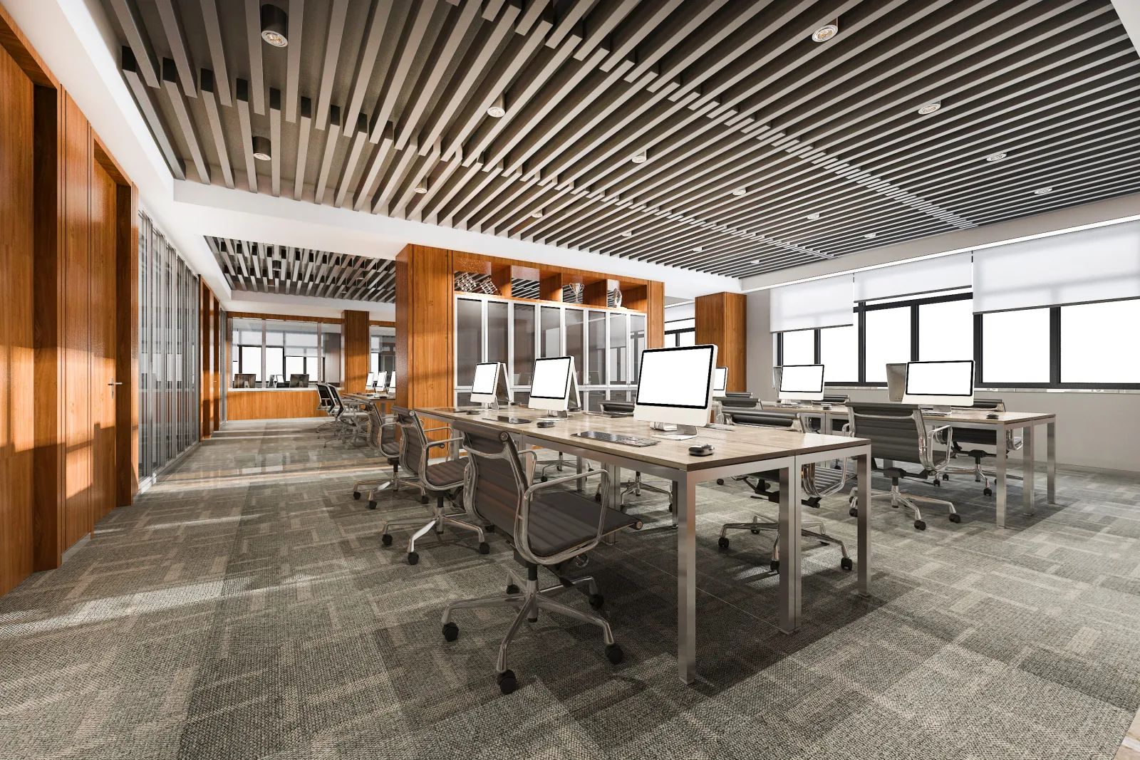 Bureaux modernes équipés par Masset